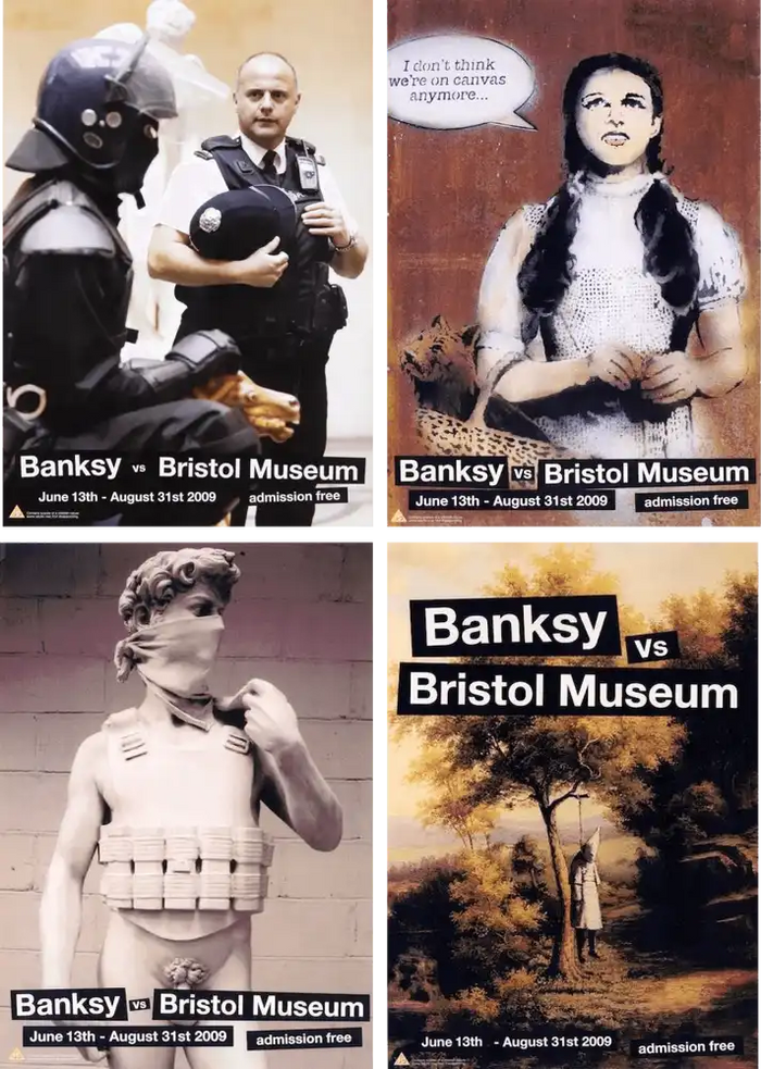 Banksy, Banksy vs Bristol Museum (Set of 4), 2009