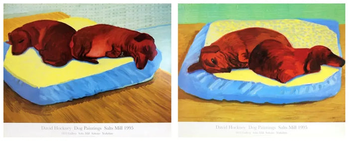 David Hockney, Dog 38 & Dog 43, 1995