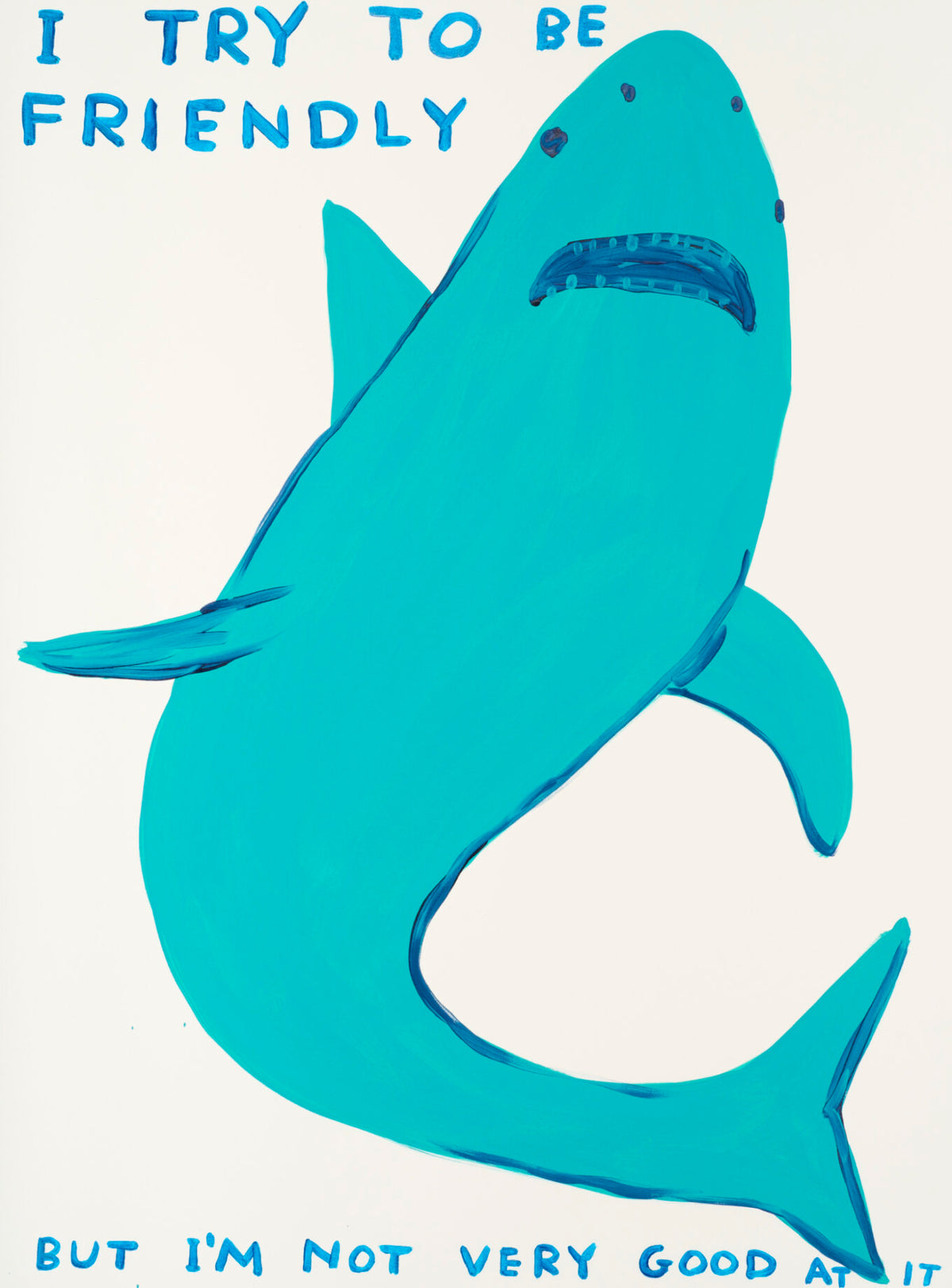 David Shrigley, I Try To Be Friendly, 2022