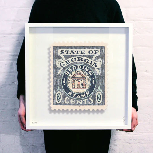 Guy Gee Art - GEORGIA stamp art- Contemporary Art Gallery