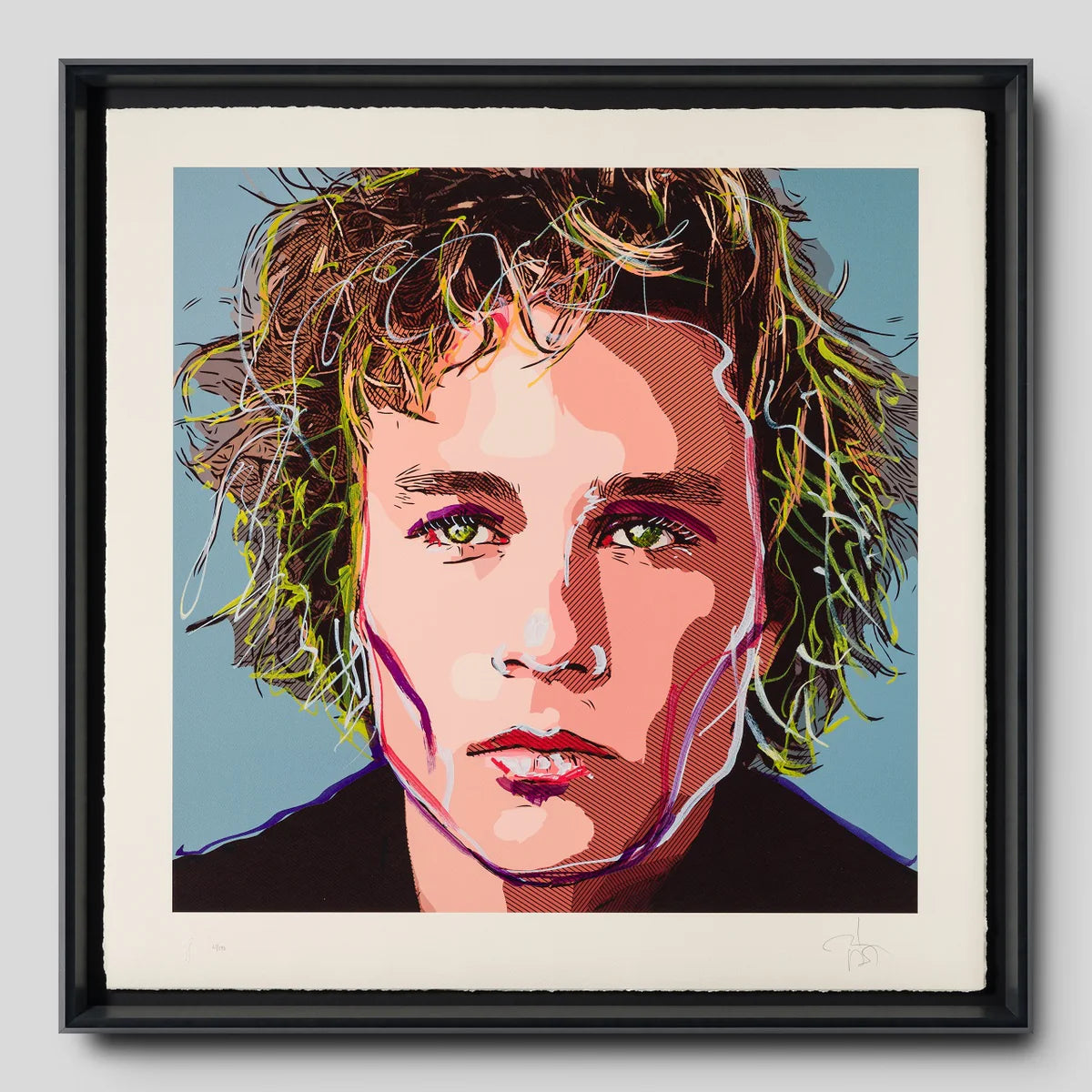 Johnny Depp, Heath Ledger (Framed), 2023