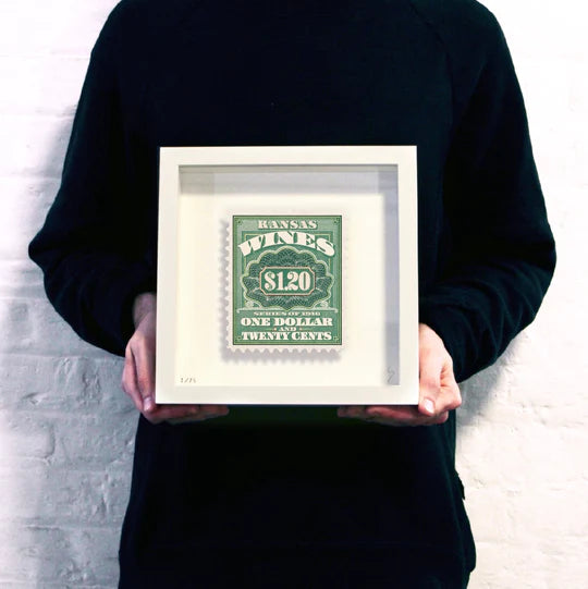 Guy Gee Art - KANSAS stamp art- Contemporary Art Gallery