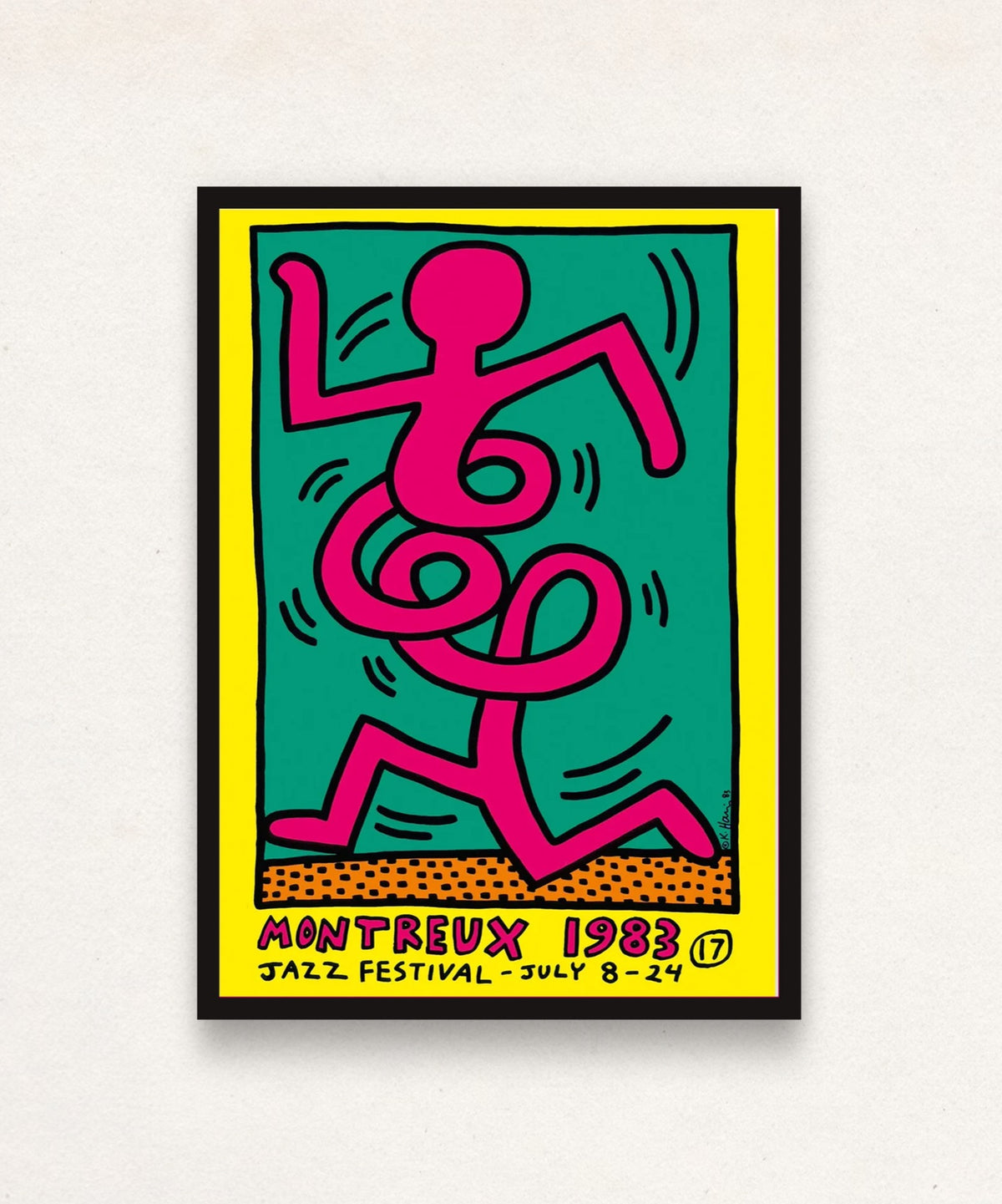 Keith Haring, Montreux Jazz Festival 1983 (Pink)