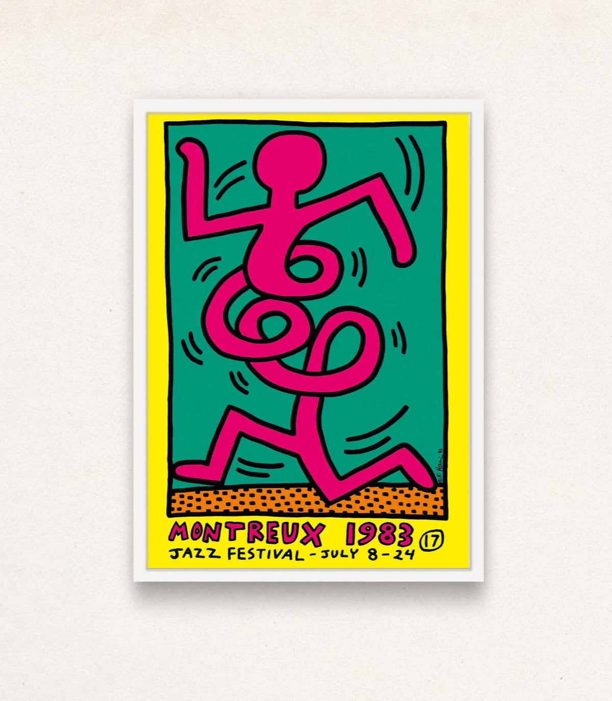 Keith Haring, Montreux Jazz Festival 1983 (Pink)
