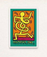 Keith Haring, Montreux Jazz Festival, 1983 (Yellow)