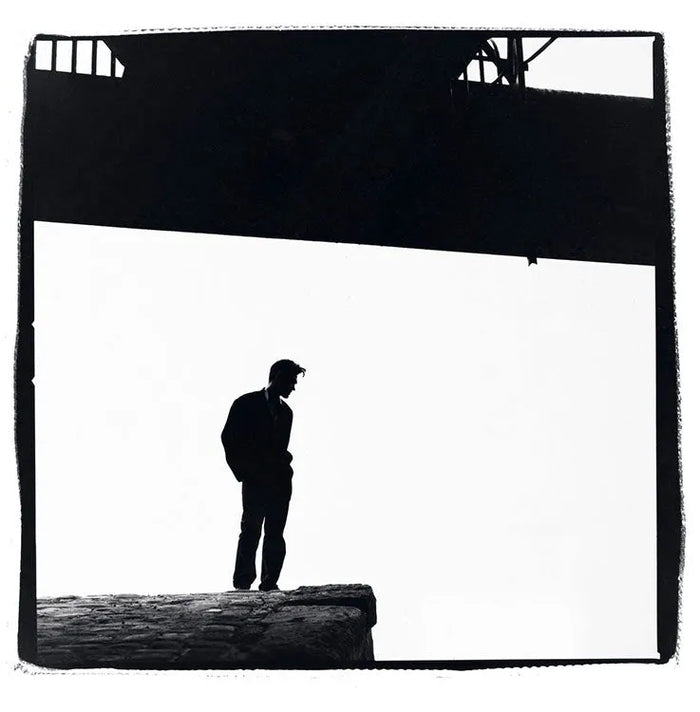 Kevin Cummins, Morrissey Silhouette Looking Down, 1990 photograph print for sale Smolensky Gallery