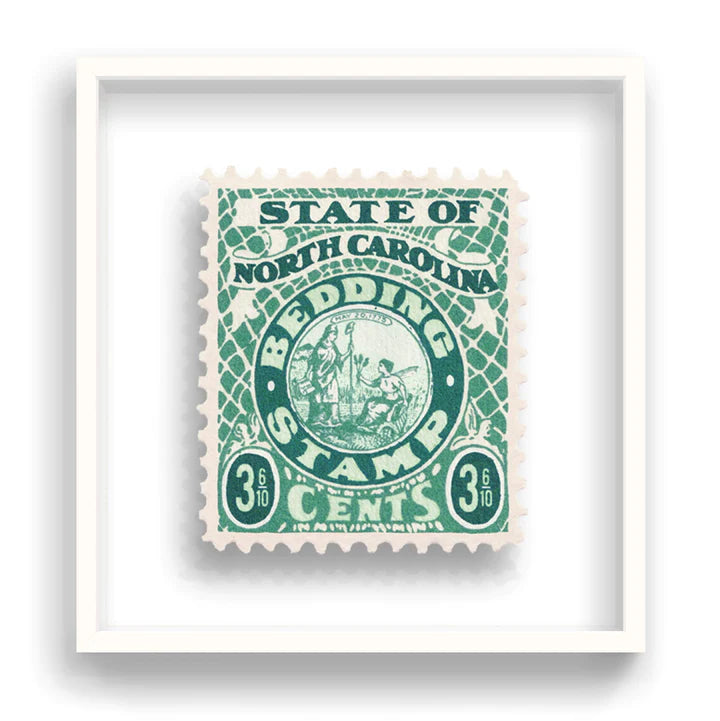 Guy Gee Art - NORTH CAROLINA stamp art- Contemporary Art Gallery