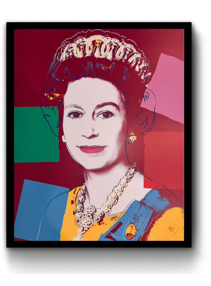 Pop art screenprint by Sunday B Morning (Andy Warhol) Sunday B. Morning (Andy Warhol), 334 Queen Elizabeth II – collectible contemporary artwork for sale from Smolensky Gallery