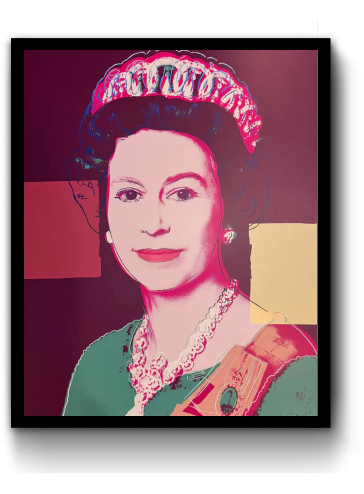 Pop art screenprint by Sunday B Morning (Andy Warhol) Sunday B. Morning (Andy Warhol), 335 Queen Elizabeth II – collectible contemporary artwork for sale from Smolensky Gallery