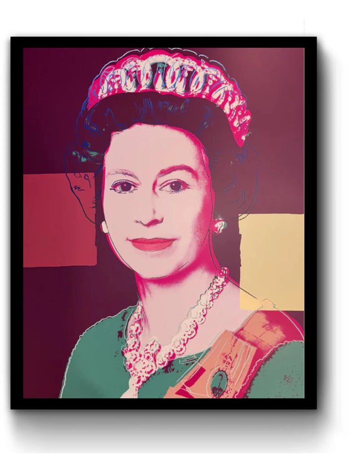 Pop art screenprint by Sunday B Morning (Andy Warhol) Sunday B. Morning (Andy Warhol), 335 Queen Elizabeth II – collectible contemporary artwork for sale from Smolensky Gallery