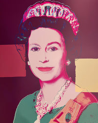Pop art screenprint by Sunday B Morning (Andy Warhol) Sunday B. Morning (Andy Warhol), 335 Queen Elizabeth II – collectible contemporary artwork for sale from Smolensky Gallery