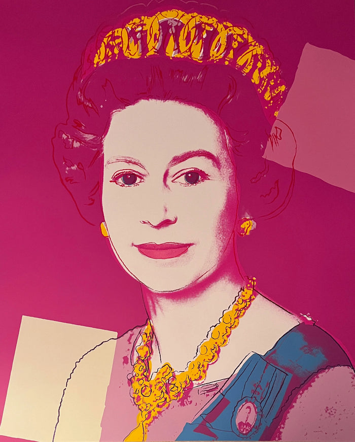 Pop art screenprint by Sunday B Morning (Andy Warhol) Sunday B. Morning (Andy Warhol), 336 Queen Elizabeth II – collectible contemporary artwork for sale from Smolensky Gallery