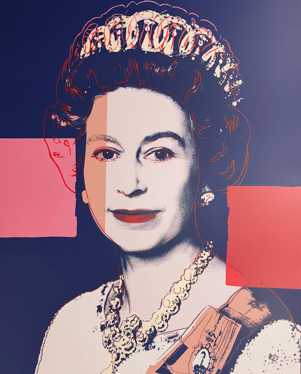 Pop art screenprint by Sunday B Morning (Andy Warhol) Sunday B. Morning (Andy Warhol), 337 Queen Elizabeth II – collectible contemporary artwork for sale from Smolensky Gallery
