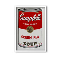 Pop art screenprint by Sunday B Morning (Andy Warhol) Sunday B. Morning (Andy Warhol), Campbells Green Pea Soup – collectible contemporary artwork for sale from Smolensky Gallery