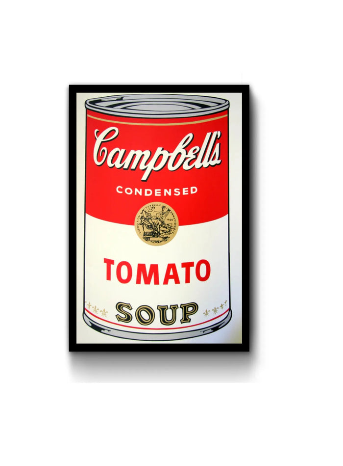 Pop art screenprint by Sunday B Morning (Andy Warhol) Sunday B. Morning (Andy Warhol), Campbells Tomato Soup – collectible contemporary artwork for sale from Smolensky Gallery
