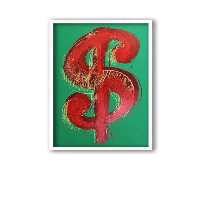 Pop art screenprint by Sunday B Morning (Andy Warhol) Sunday B. Morning (Andy Warhol), Dollar Green – collectible contemporary artwork for sale from Smolensky Gallery
