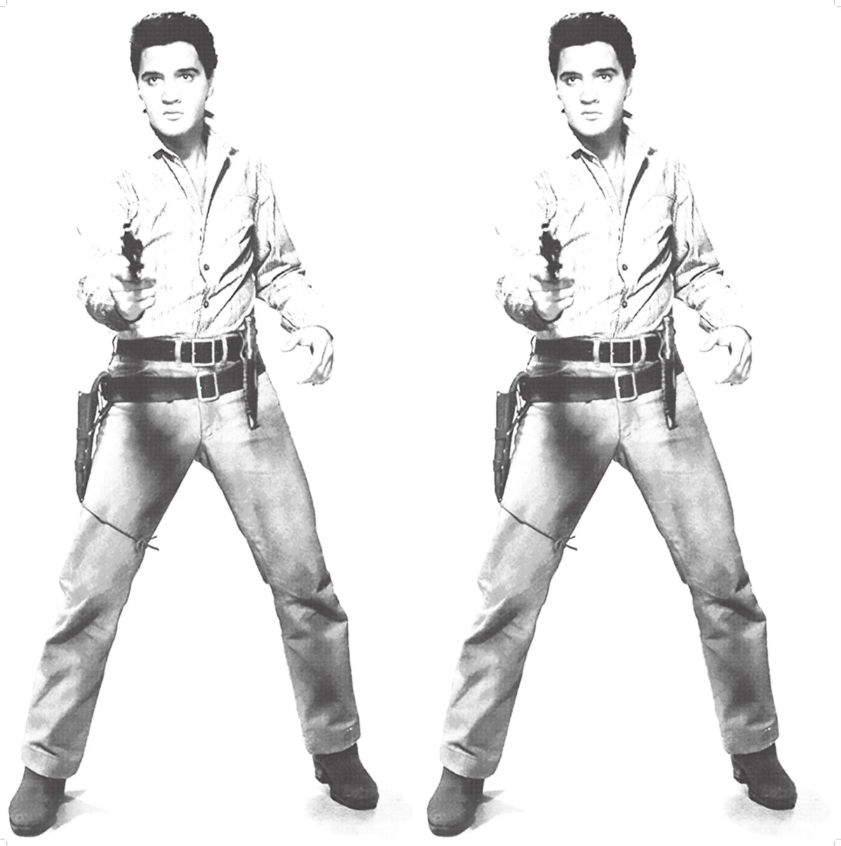 Pop art screenprint by Sunday B Morning (Andy Warhol) Sunday B. Morning (Andy Warhol), Double Elvis – collectible contemporary artwork for sale from Smolensky Gallery
