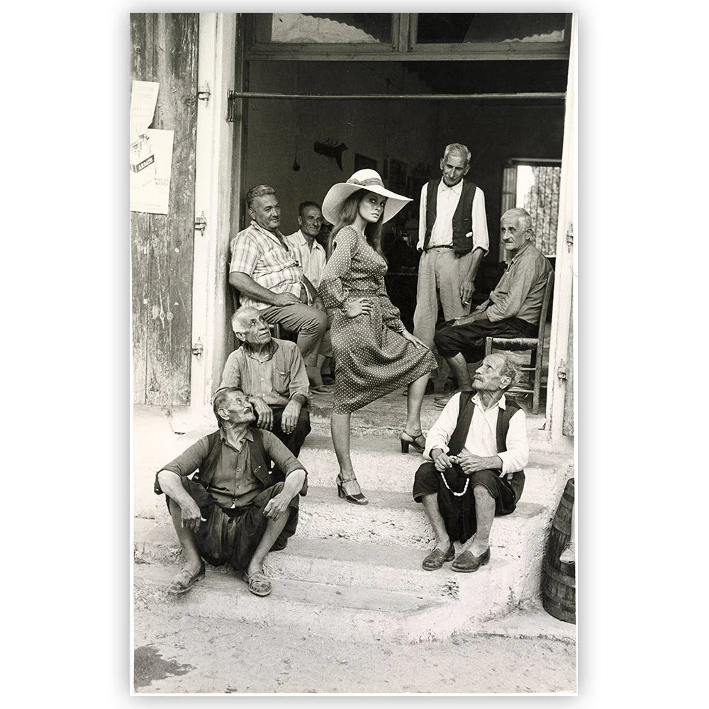 Terry O'Neill, Raquel Welch on set of The Beloved, 1970
