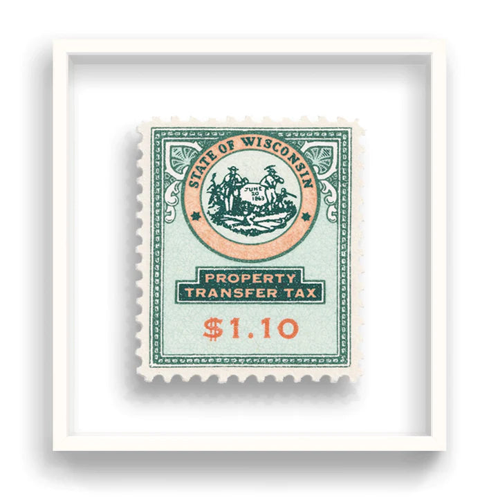 Guy Gee Art -WISCONSIN stamp art- Contemporary Art Gallery