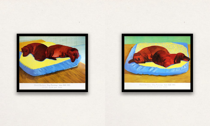 David Hockney, Dog 38 & Dog 43, 1995