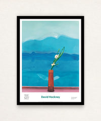 David Hockney, Mount Fuji and Flowers, 1972