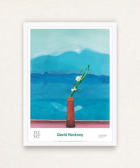 David Hockney, Mount Fuji and Flowers, 1972