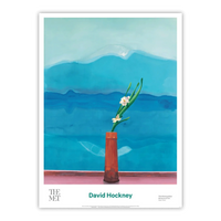 David Hockney, Mount Fuji and Flowers, 1972