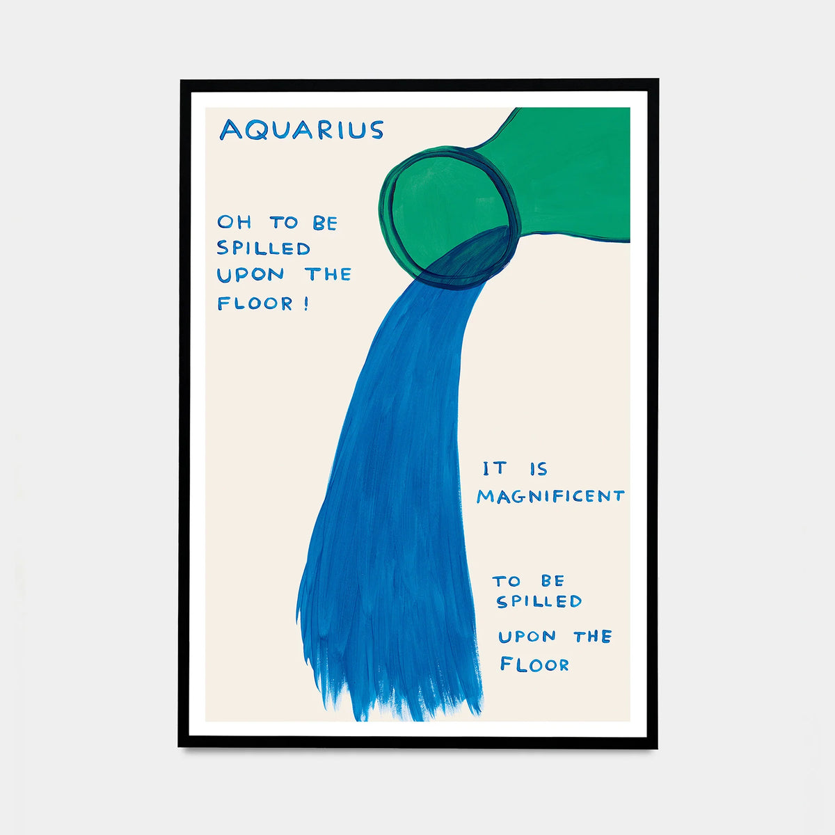 David Shrigley, Signs Of The Zodiac - Aquarius, 2024 contemporary art for sale from Smolensky Gallery