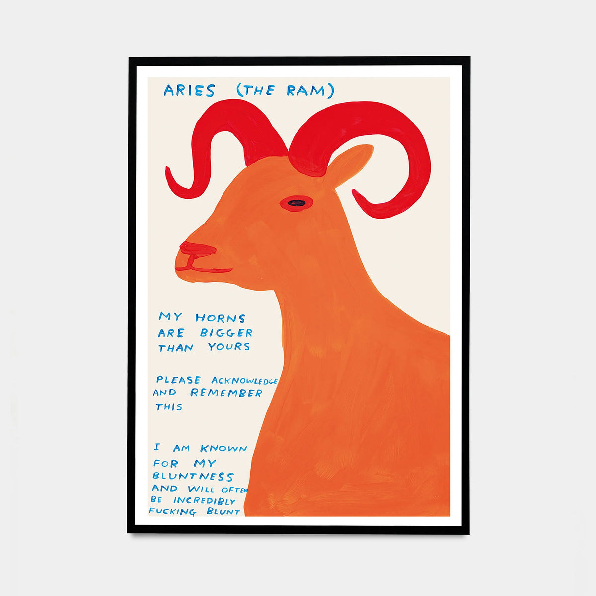David Shrigley, Signs Of The Zodiac - Aries, 2024 contemporary art for sale from Smolensky Gallery