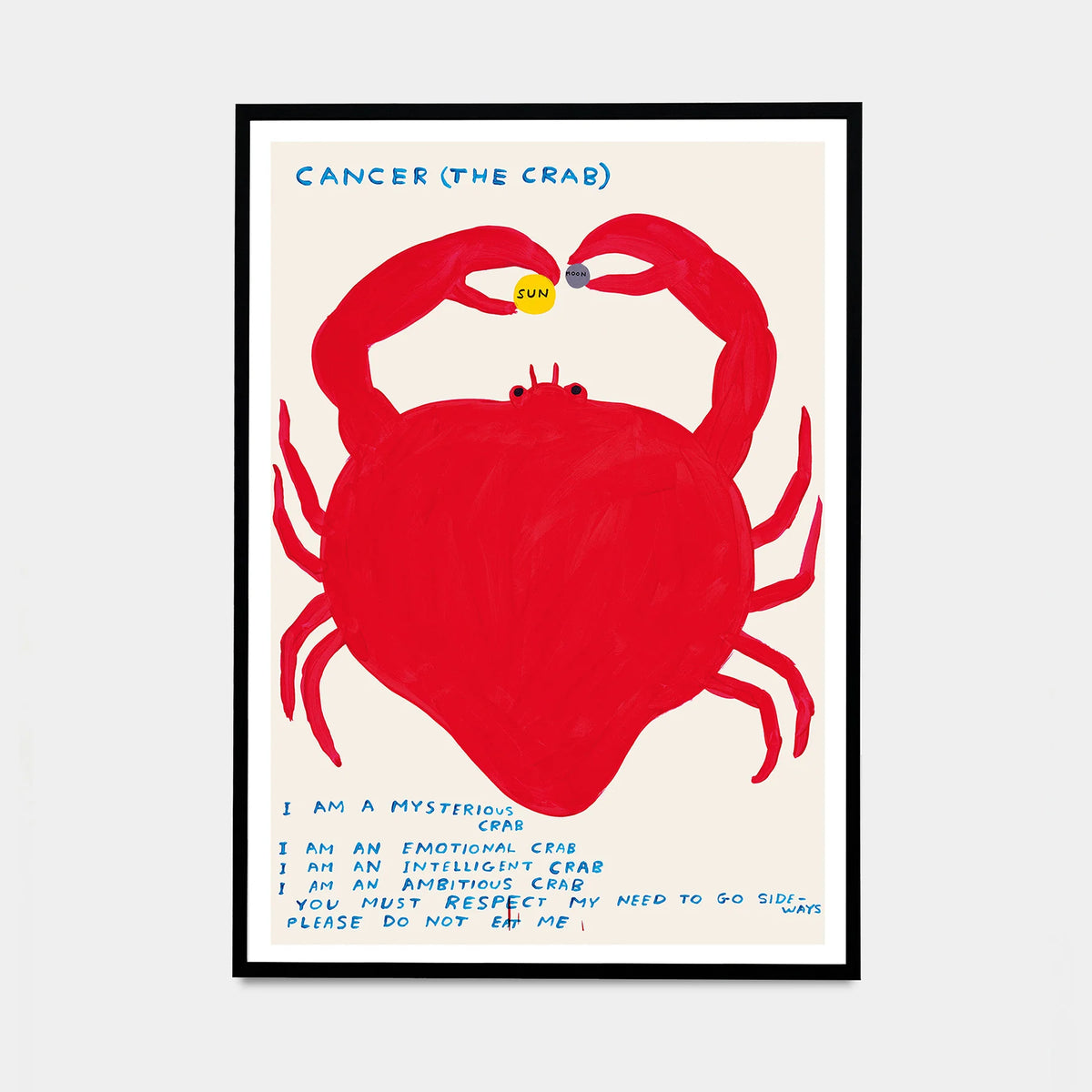 David Shrigley, Signs Of The Zodiac - Cancer, 2024 contemporary art for sale from Smolensky Gallery