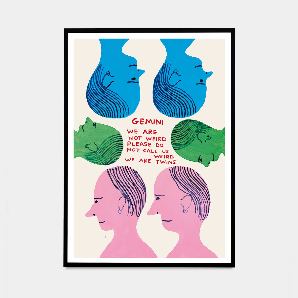 David Shrigley, Signs Of The Zodiac - Gemini, 2024 contemporary art for sale from Smolensky Gallery