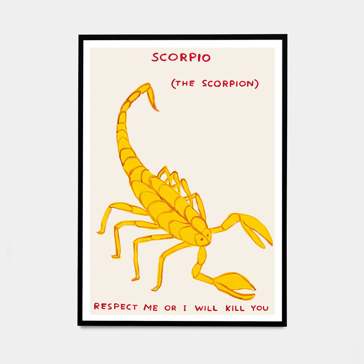 David Shrigley, Signs Of The Zodiac - Scorpio, 2024 contemporary art for sale from Smolensky Gallery