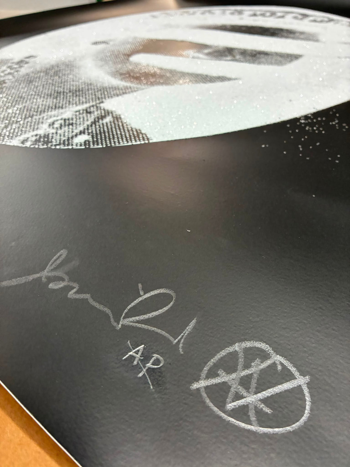 Liberty Queen,(Diamond dust, white on black) Signed edition of 2 (unnumbered) (2011)