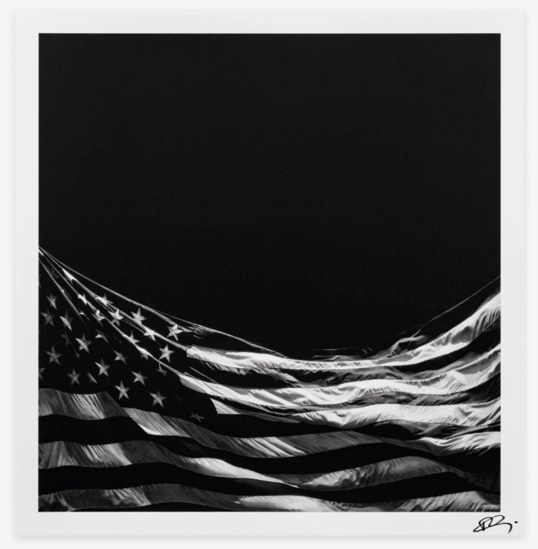 Untitled (Falling Flag) (2025) Robert Longo