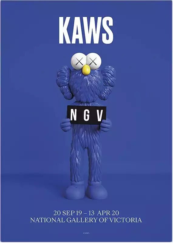 Kaws, NGV BFF Poster (Blue), 2020
