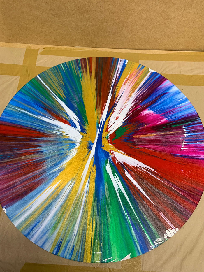 Damien Hirst, Spin Painting (Circle), 2009