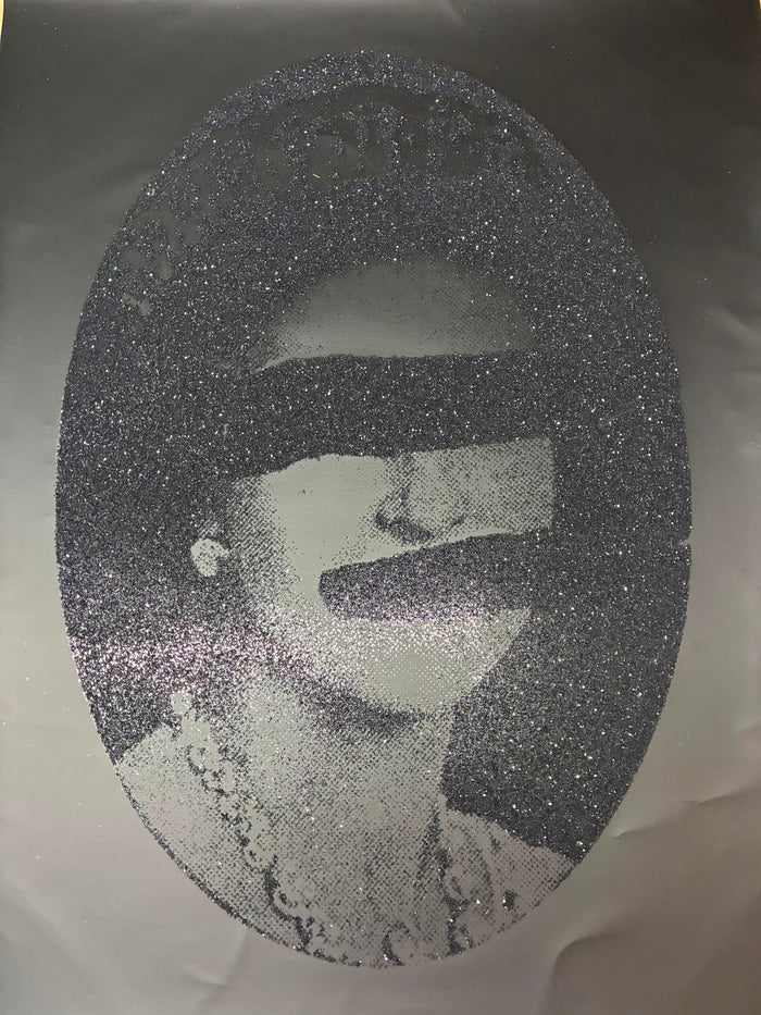 Liberty Queen, (Diamond dust, black on black (white border) Signed 1/1 (unnumbered) (2011)