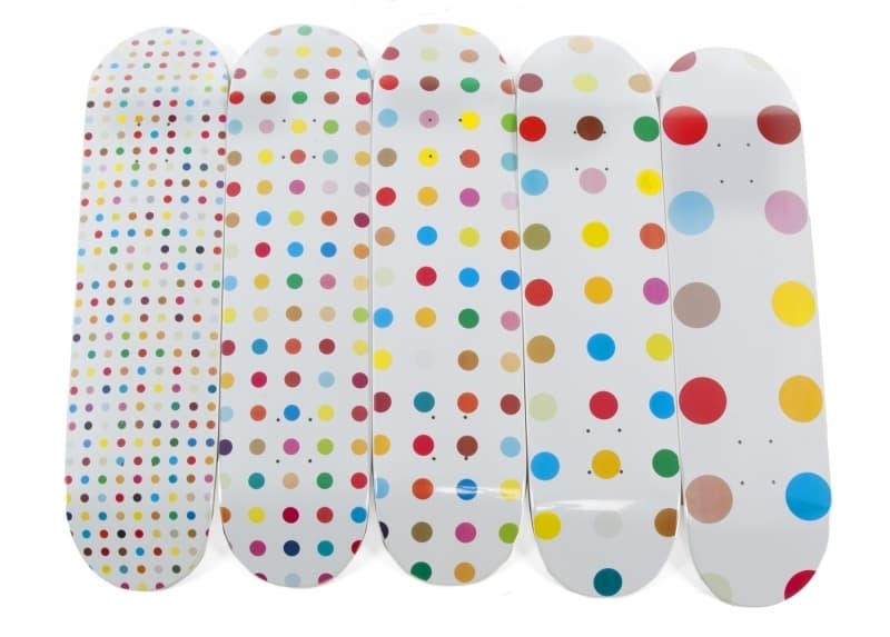 Damien Hirst, Spot Supreme Skateboard Deck (Set of 5), 2009