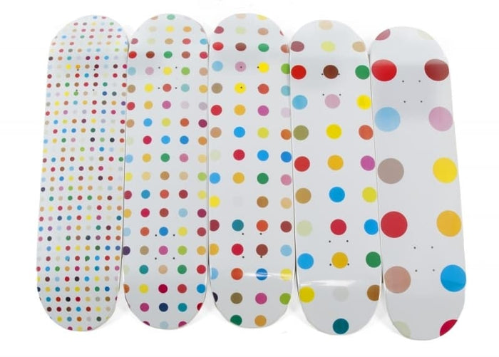Damien Hirst, Spot Supreme Skateboard Deck (Set of 5), 2009
