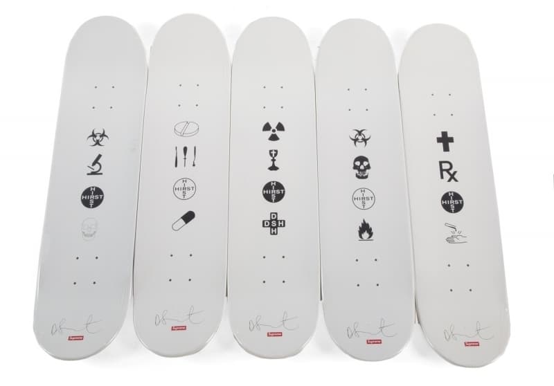 Damien Hirst, Spot Supreme Skateboard Deck (Set of 5), 2009
