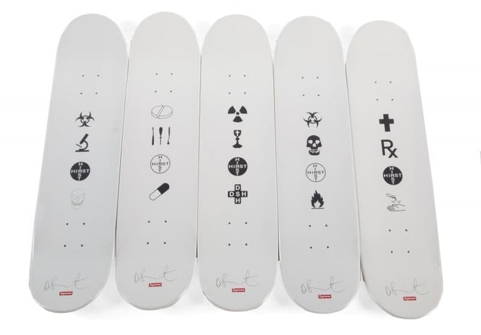 Damien Hirst, Spot Supreme Skateboard Deck (Set of 5), 2009