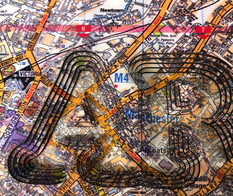 CurlyMark, You Are Here (Manchester) - Smolensky Gallery