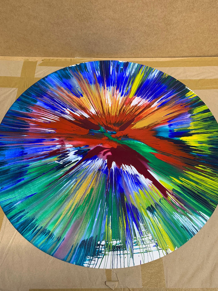 Damien Hirst, Spin Painting (Circle), 2009