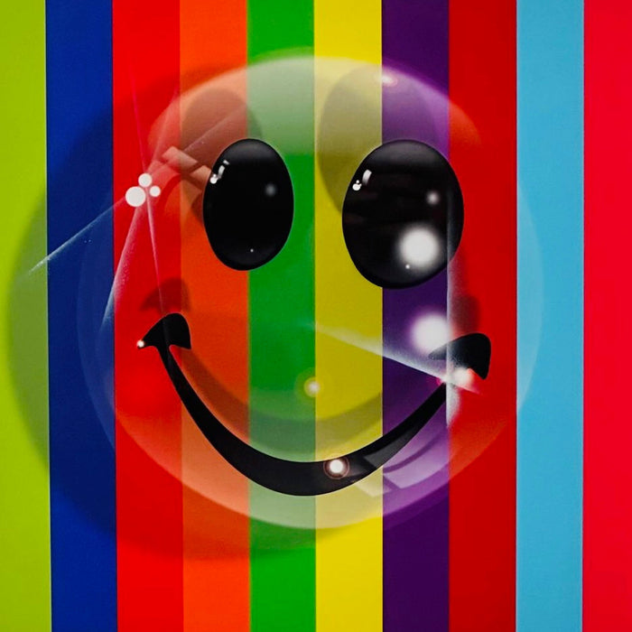 TBOY, Rainbow Smile - medium edition, original artwork for sale