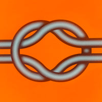 Mark Beattie, Love Knot (Blue in Orange), 2022
