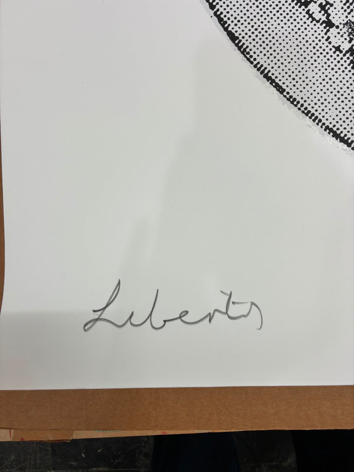 Liberty Queen,(Diamond dust, white on white) Signed edition of 2 Printers proofs (2011)