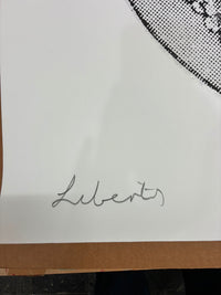 Liberty Queen,(Diamond dust, white on white) Signed edition of 2 Printers proofs (2011)