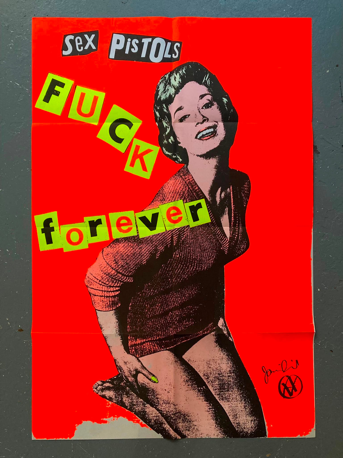 Jamie Reid, Fuck Forever Hamiltons Gallery (1986) Signed.