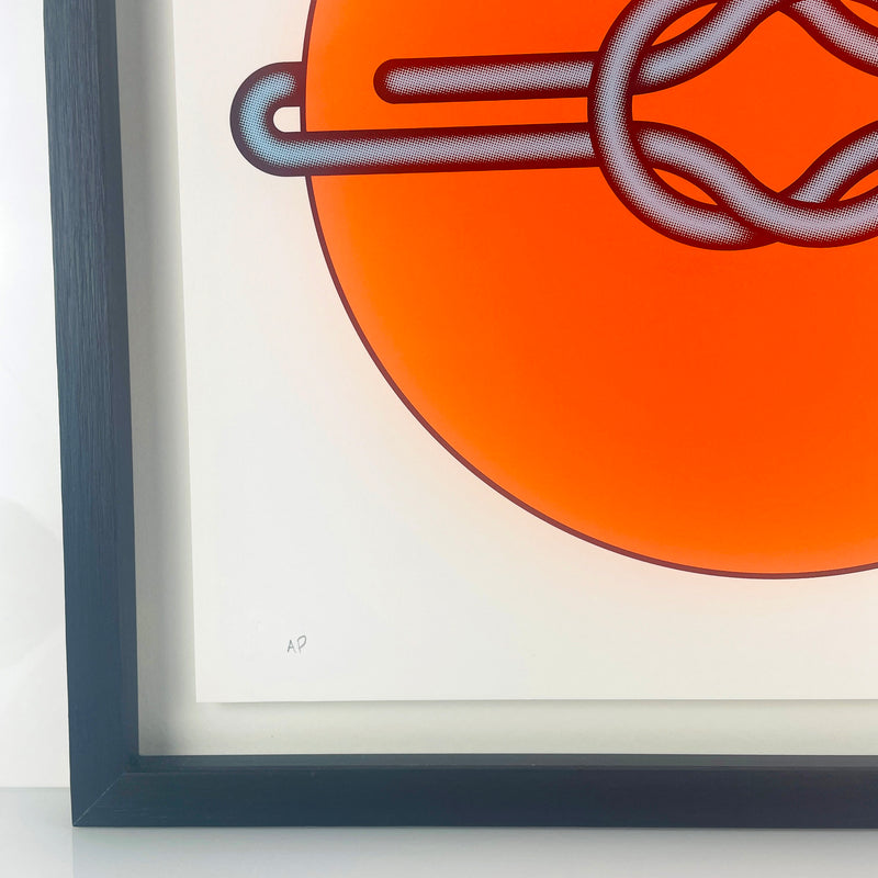 Mark Beattie, Love Knot (Blue in Orange), 2022