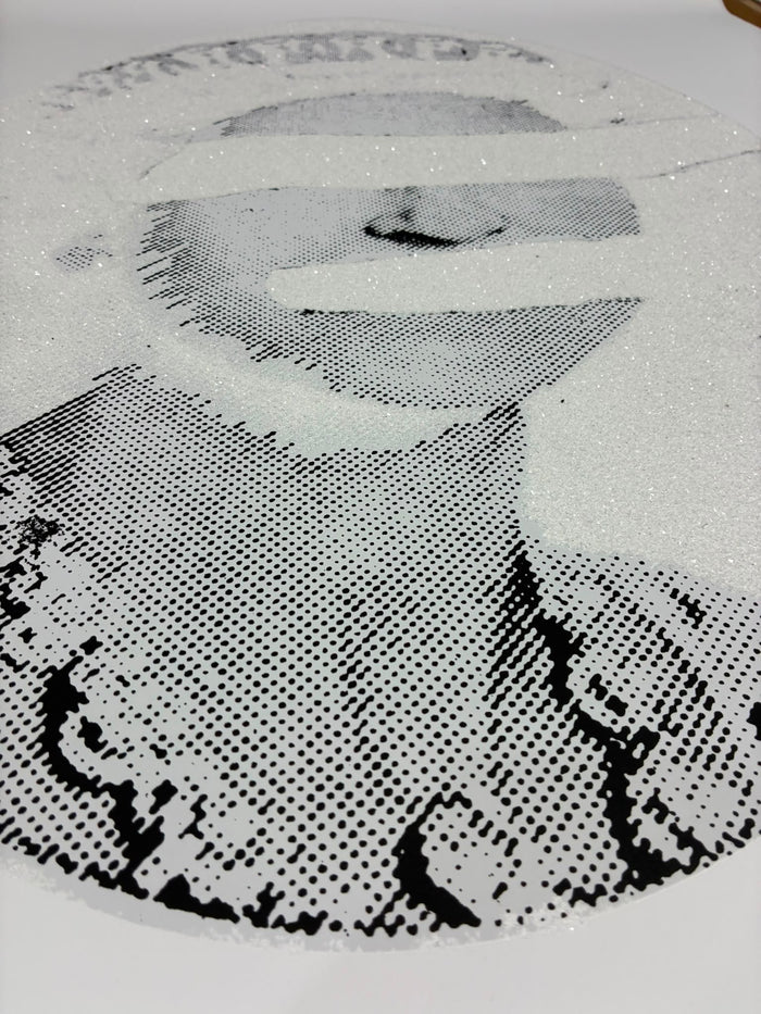 Liberty Queen,(Diamond dust, white on white) Signed edition of 2 Printers proofs (2011)